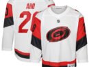 Sebastian Aho Carolina Hurricanes Youth Away Replica Player Jersey - White