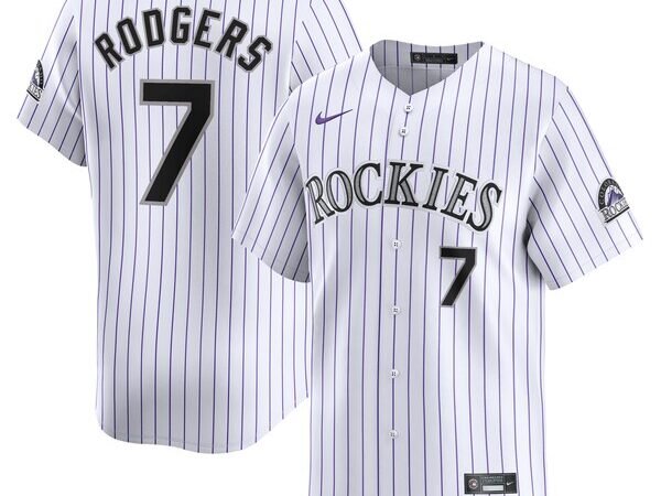 Brendan Rodgers Colorado Rockies Nike Home Limited Player Jersey - White