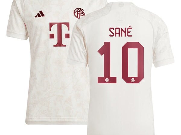 Leroy Sané Bayern Munich adidas 2023/24 Third Replica Jersey - White