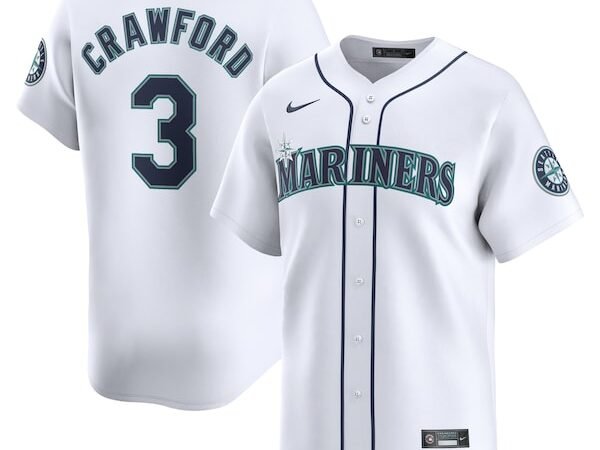 J.P. Crawford Seattle Mariners Nike Home Limited Player Jersey - White