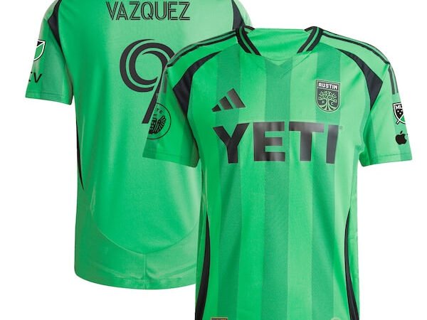 Brandon Vazquez Austin FC adidas 2025 The Heartbeat Kit Authentic Player Jersey - Green