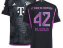 Jamal Musiala Bayern Munich adidas 2023/24 Away Authentic Player Jersey - Black/White
