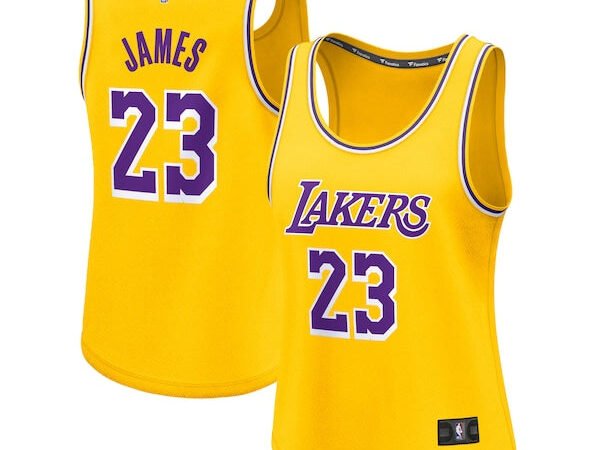 LeBron James Los Angeles Lakers Women's Fast Break Player Jersey - Icon Edition - Gold