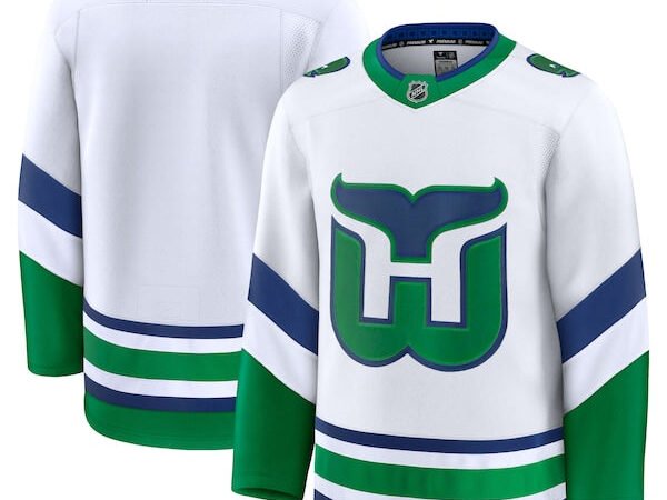 Carolina Hurricanes  Throwback Premium Jersey - White/Red/Black