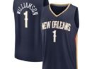 Zion Williamson New Orleans Pelicans  Youth Fast Break Replica Player Jersey - Icon Edition - Navy