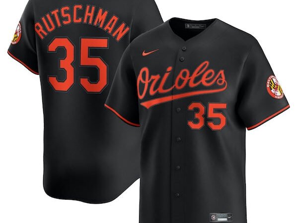 Adley Rutschman Baltimore Orioles Nike Alternate Limited Player Jersey - Black/White