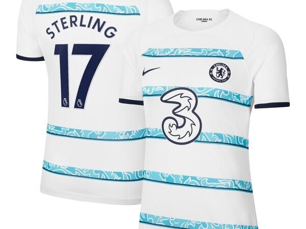 Raheem Sterling Chelsea Nike Women's 2022/23 Away Breathe Stadium Replica Player Jersey - White
