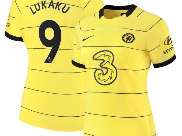 Romelu Lukaku Chelsea Nike Women's 2021/22 Away Replica Player Jersey - Yellow