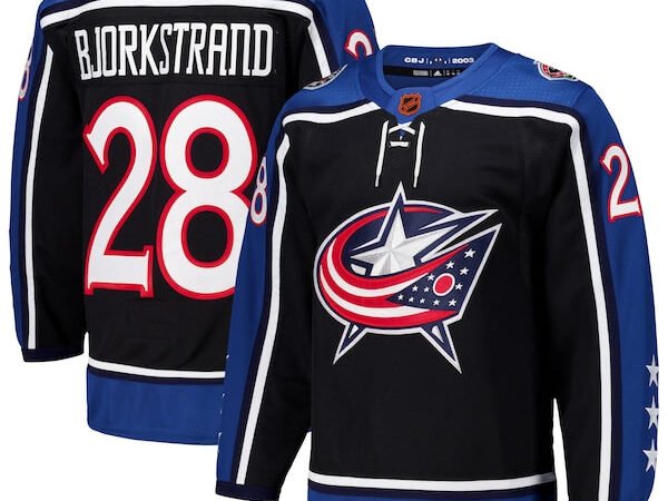 Oliver Bjorkstrand Columbus Blue Jackets adidas Reverse Retro 2.0 Authentic Player Jersey - Black
