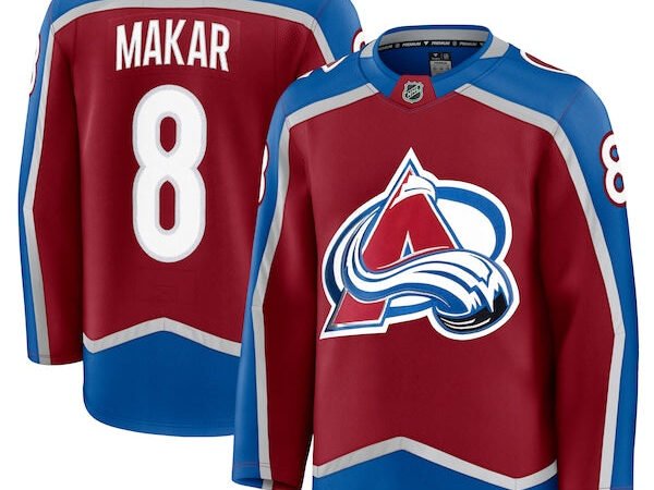 Cale Makar Colorado Avalanche  Home Premium Jersey - Burgundy/Navy/White