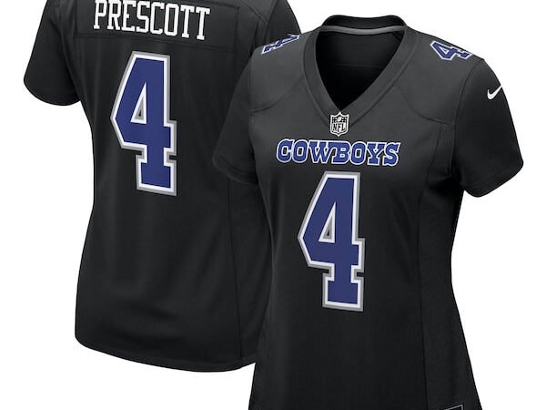 Dak Prescott Dallas Cowboys Nike Women's Fashion Game Jersey - Carbon Black