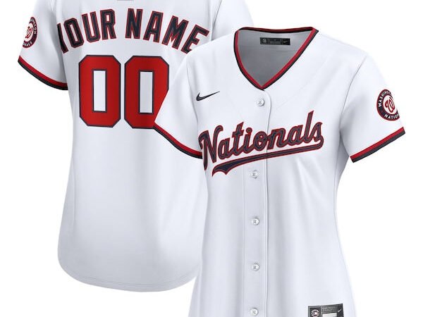 Washington Nationals Nike Women's Home Limited Custom Jersey - White