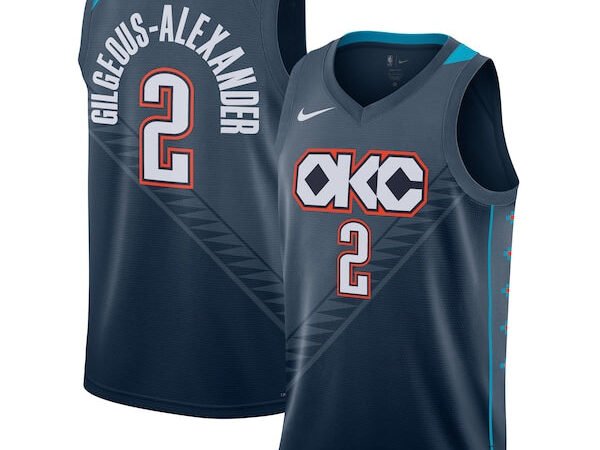 Shai Gilgeous-Alexander Oklahoma City Thunder Nike Unisex 2025/26 Swingman Jersey - Navy - City Edition
