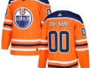 Edmonton Oilers adidas Authentic Custom Jersey - Orange