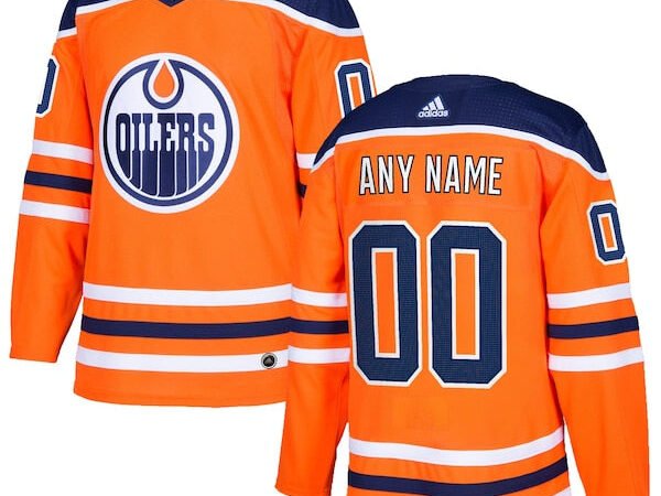 Edmonton Oilers adidas Authentic Custom Jersey - Orange