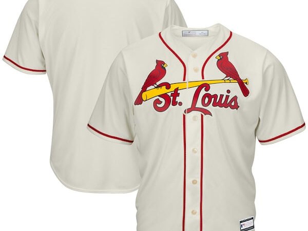 St. Louis Cardinals Big & Tall Replica Team Jersey - Cream