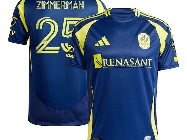 Walker Zimmerman Nashville SC adidas 2025 The Heart Of Nashville Kit Authentic Player Jersey - Navy