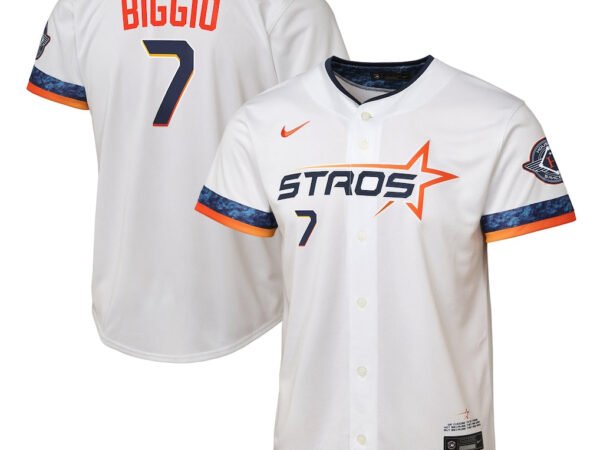 Craig Biggio Houston Astros Nike Youth 2025 City Connect Limited Player Jersey - White
