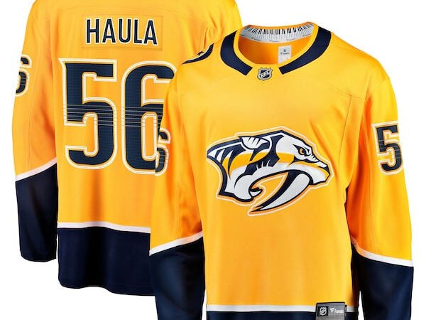 Erik Haula Nashville Predators  Home Breakaway Jersey - Gold