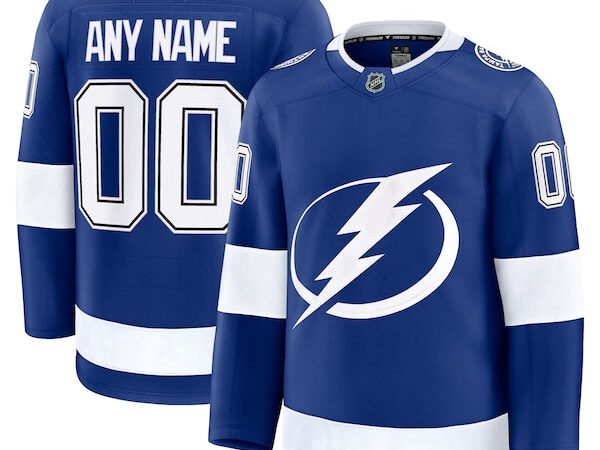 Tampa Bay Lightning Home Premium Custom Jersey - Blue/Black/White