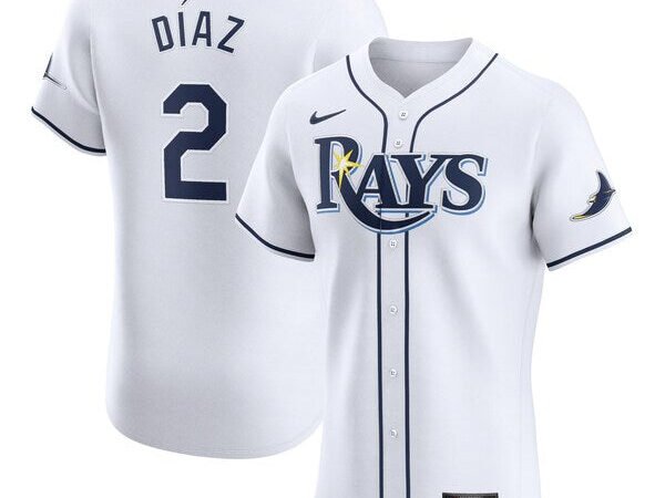 Yandy Diaz Tampa Bay Rays Nike Home Elite Player Jersey - White