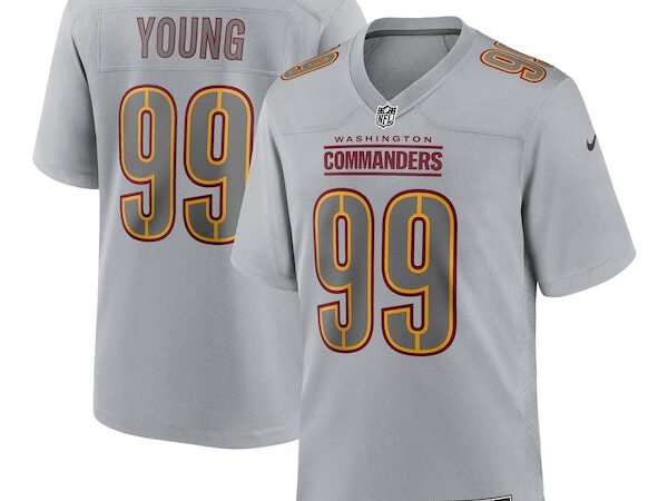 Chase Young Washington Commanders Nike Atmosphere Fashion Game Jersey - Gray