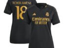 Aurélien Tchouaméni Los Merengues adidas Women's 2023/24 Third Replica Player Jersey - Black