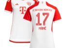 Sadio Mané Bayern Munich adidas Women's 2023/24 Home Replica Jersey - White/Black
