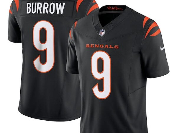 Joe Burrow Cincinnati Bengals Nike Vapor F.U.S.E. Limited Jersey - Black/White/Orange