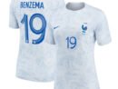 Karim Benzema France National Team Nike Women's 2022/23 Away Breathe Stadium Replica Player Jersey - White