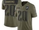 Brian Dawkins Philadelphia Eagles Nike 2025 Salute to Service Retired Limited Jersey - Olive