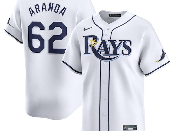 Jonathan Aranda Tampa Bay Rays Nike Home Limited Player Jersey - White