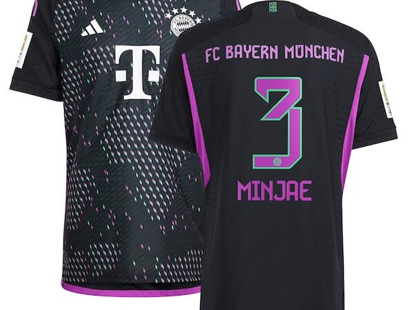 Kim Min-jae Bayern Munich adidas 2023/24 Away Authentic Player Jersey - Black/White