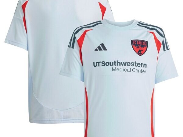 FC Dallas adidas Youth 2025 The Inferno Kit Replica Jersey - Light Blue
