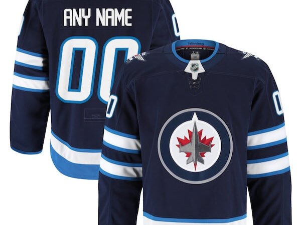 Winnipeg Jets Home Authentic Pro Custom Jersey - Navy