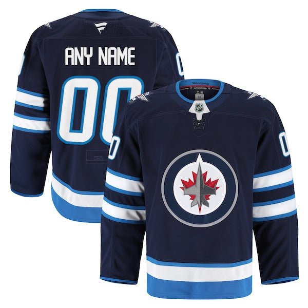 Winnipeg Jets Home Authentic Pro Custom Jersey - Navy