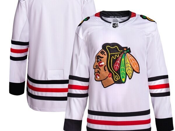 Chicago Blackhawks adidas Men's Away Primegreen Authentic Jersey - White