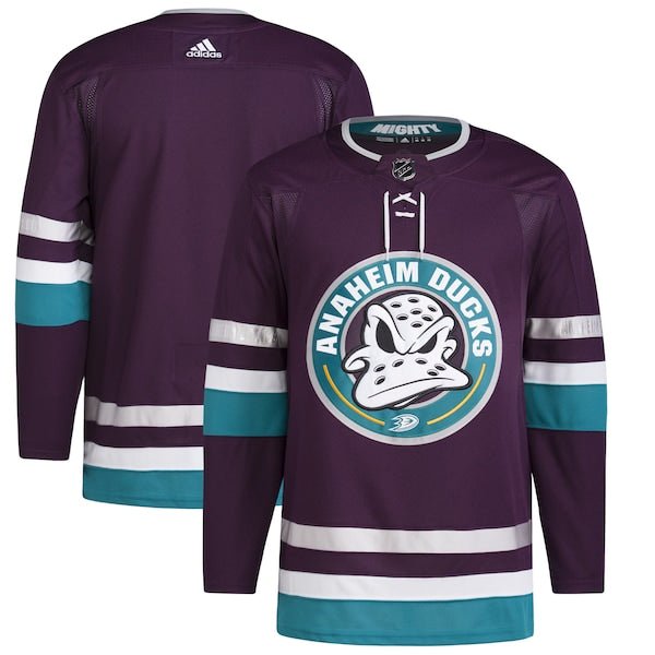 Anaheim Ducks adidas 30th Anniversary Primegreen Authentic Jersey – Purple