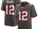 Tom Brady Tampa Bay Buccaneers Nike Alternate Game Jersey - Pewter/Red