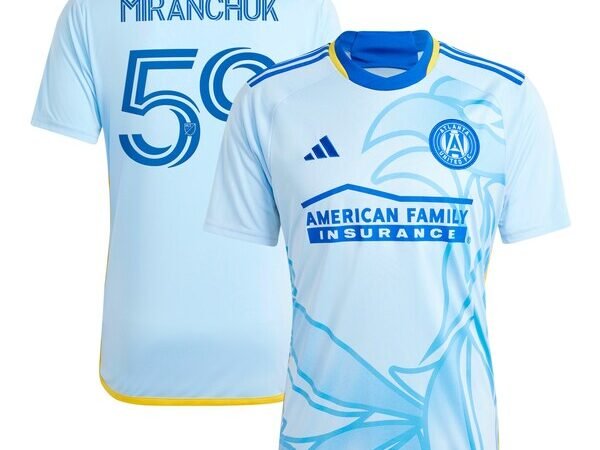 Aleksei Miranchuk Atlanta United FC adidas 2024 The Resurgens Kit Replica Player Jersey - Light Blue