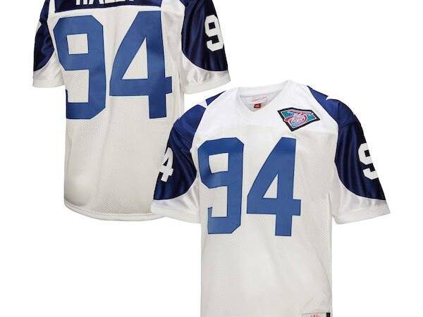 Charles Haley Dallas Cowboys 1994  Authentic Throwback Retired Player Jersey - White