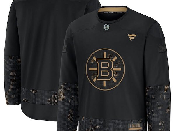 Boston Bruins  2024 Military Appreciation Practice Jersey - Black