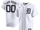 Detroit Tigers Nike Home Limited Custom Jersey - White