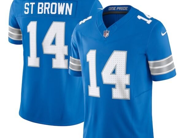 Amon-Ra St. Brown Detroit Lions Nike Vapor F.U.S.E. Limited Jersey - Blue/White