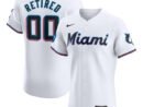 Miami Marlins Nike Home Elite Pick-A-Player Retired Roster Patch Jersey - White