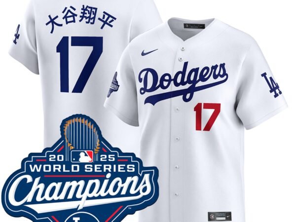 Shohei Ohtani Los Angeles Dodgers Nike 2025 World Series Champions Collection Limited Jersey – White