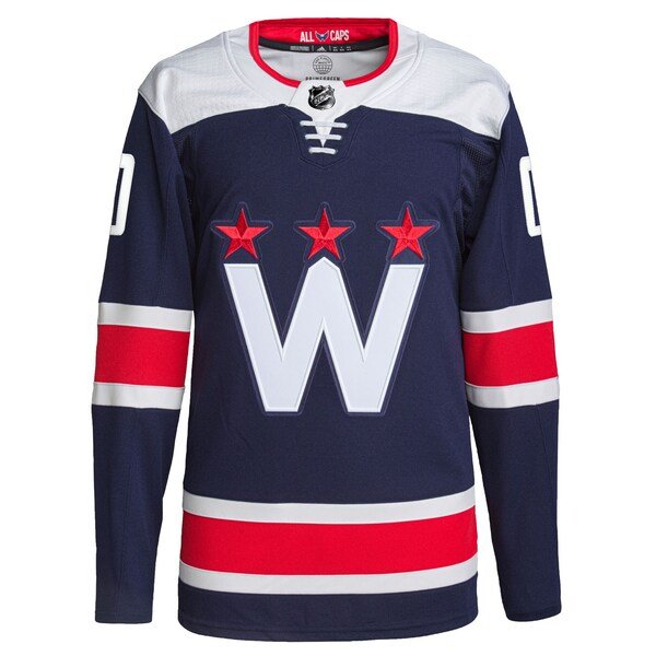 Washington Capitals adidas Alternate Primegreen Authentic Custom Jersey - Navy