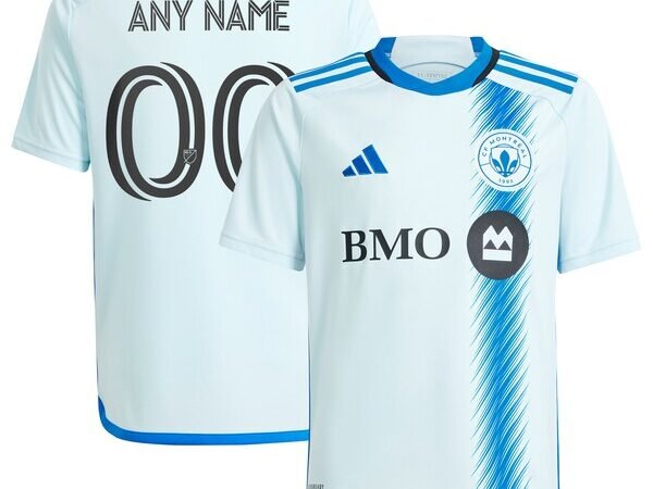CF Montreal adidas Youth 2024 La Main Replica Custom Jersey – Light Blue