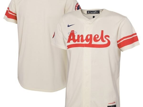 Los Angeles Angels Nike Toddler 2022 City Connect Replica Jersey - Cream