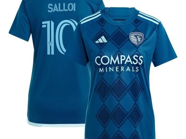 Daniel Salloi Sporting Kansas City adidas Women's 2024 Diamonds Our Forever Replica Player Jersey – Navy